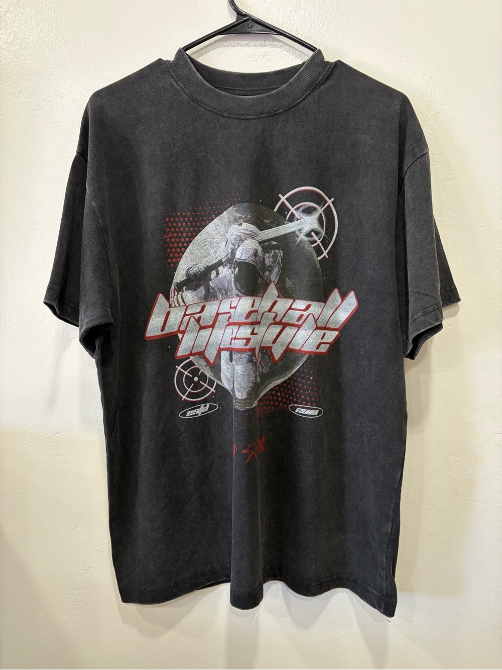 NWT Baseball Lifestyle 101 Graphic Tee with Retro Aircraft Motif, Medium